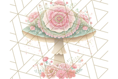 Dreamy Patterned Mushroom Clipart PNG, Forest Elements Png Product Image 4