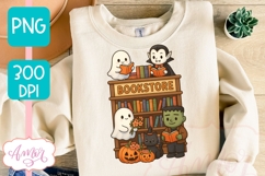 Spooky Bookstore PNG design, Cute Halloween design Product Image 2
