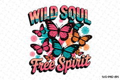 Wild Soul Free Spirit Svg | Quotes Svg | Svg Cut Files Product Image 1