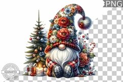 Christmas Gnome Sublimation - Clipart PNG Design Product Image 1