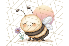 Adorable Bee Clipart PNG, Cute Bees and Accessories PNG Product Image 4