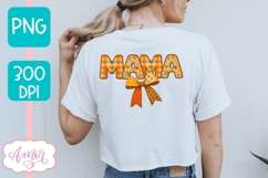 Fall Mama sublimation PNG, Fall shirt front and back PNG Product Image 4