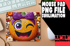 CHEERFUL MOUSE MAT GIFT INSPIRATION, Cute Pumpkin Product Image 1