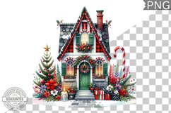 Christmas House Sublimation - Clipart PNG Design Product Image 1