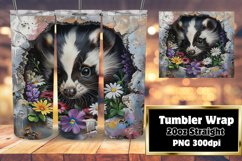 3D Hole in Wall Wrap: Spring Animals for Tumbler Product Image 1