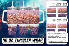 Glittery Leopard Blossom Wrap 40oz Product Image 1