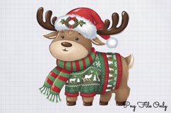 Woodland Christmas Animals Cliparts PNG Product Image 1