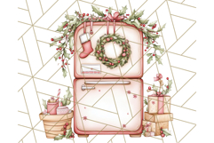 Christmas Cottagecore Kitchen Clipart PNG, Holiday Decor Product Image 4