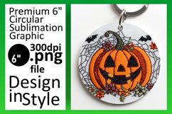 Creative Keychain Round Design PNG , Halloween Product Image 1