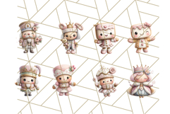 Playful Pink Nutcracker PNG, Pastel Christmas Clipart Product Image 8