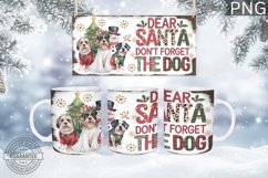 Christmas Mug Wrap Design - Christmas Dog Sublimation Product Image 5