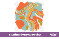 Retro Background Png Fluid Marble Paper Sublimation Bundle Product Image 4