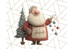 Santa Claus Clipart, North Pole Holiday PNG Graphics Product Image 4