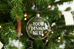 Acrylic Christmas Ornament Mockups , acrylic blank mockup Product Image 1