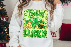 Feeling Lucky Png, St Patrick’s Day Coquette PNG, Lucky Png Product Image 5