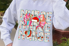 Nurse Christmas Png, Santa&#039;s favorite nurse Png, Christmas Product Image 1