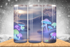Winter Wonderland Snowflake PNG, Icy Tree 20oz Tumbler wrap Product Image 1