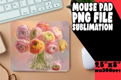 Garden Radiance Sublimation Mouse Pad Designs PNG Product Image 1