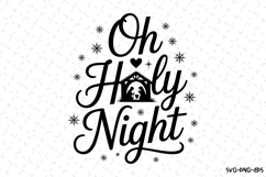 Oh Holly Night Svg | Christmas Svg | Svg Cut Files Product Image 1