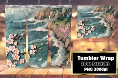 Lush 3D Summer Landscape Tumbler Wrap Product Image 1