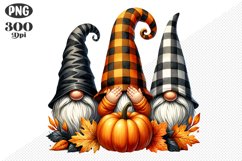 Halloween Gnomes Sublimation - Clipart PNG Design Product Image 1