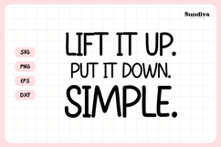 Funny Bathroom Sign Saying SVG | Lift it up. Put it down. Product Image 3