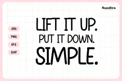 Funny Bathroom Sign Saying SVG | Lift it up. Put it down. Product Image 3