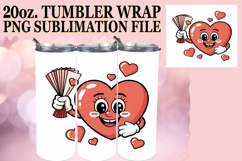 RADIANT ESCAPES 20oz TUMBLER WRAP, Valenines Heart Product Image 1