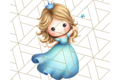Princess Clipart PNG, Cute Royal Girl Clip Art Product Image 4