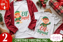 Elf squad PNG, Christmas sibilings matching designs Product Image 2
