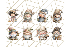 Fall Gnome Clipart PNG Cute Thanksgiving Gnomes Product Image 4