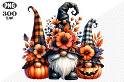 Halloween Gnomes Sublimation - Clipart PNG Design Product Image 1