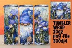 Summer Blossom Gnome Tumbler Wrap 20oz Product Image 1