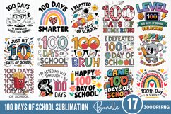 100 Days of-School Sublimation Bundle PNG Product Image 1