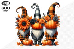 Halloween Gnomes Sublimation - Clipart PNG Design Product Image 1