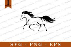 Horse SVG, Horse vector, Horse Silhouette, Cut files Product Image 1