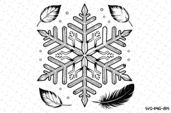 Christmas snowflake Svg | Christmas Svg | Svg Cut Files Product Image 1