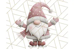 Cozy Winter Gnome Clipart PNG, Christmas Gnome Clip Art Product Image 4