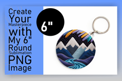 Elegant Circle Design Keychain Template , Holiday Product Image 1