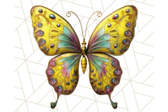 Metallic Butterfly Clipart PNG Clipart, Vibrant Butterfly Product Image 4