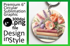 Creative Keychain Round PNG Artwork , Books Product Image 1