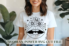 90 Woman Power SVG Design, Feminist SVG for Cutting Machine Product Image 17
