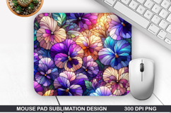 Flowers Mouse Pad Sublimation, Summer Mouse Pad PNG Product Image 1