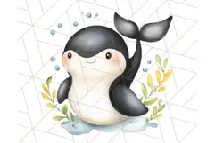 Under the Sea Nursery Clipart, Ocean Animals PNG Product Image 4
