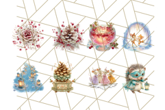 Winter Animal Masquerade Clipart 60 PNG Woodland Animals Product Image 4