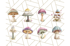 Mushroom Clipart, Realistic Forest Mushrooms PNG Product Image 4