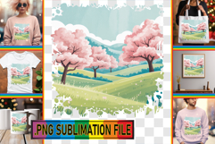 Dazzling TSHIRT Art Ideas PNG, Spring Product Image 1