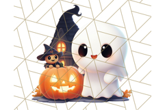 Cute Halloween Ghost Clipart PNG, Ghost and Friends Holiday Product Image 4