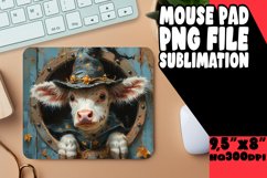 Cow Mouse Pad Pattern Sublimation PNG Product Image 1