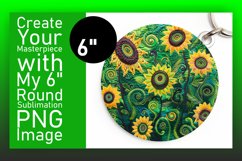 Vibrant Round Sublimation Coaster Designs Product Image 1